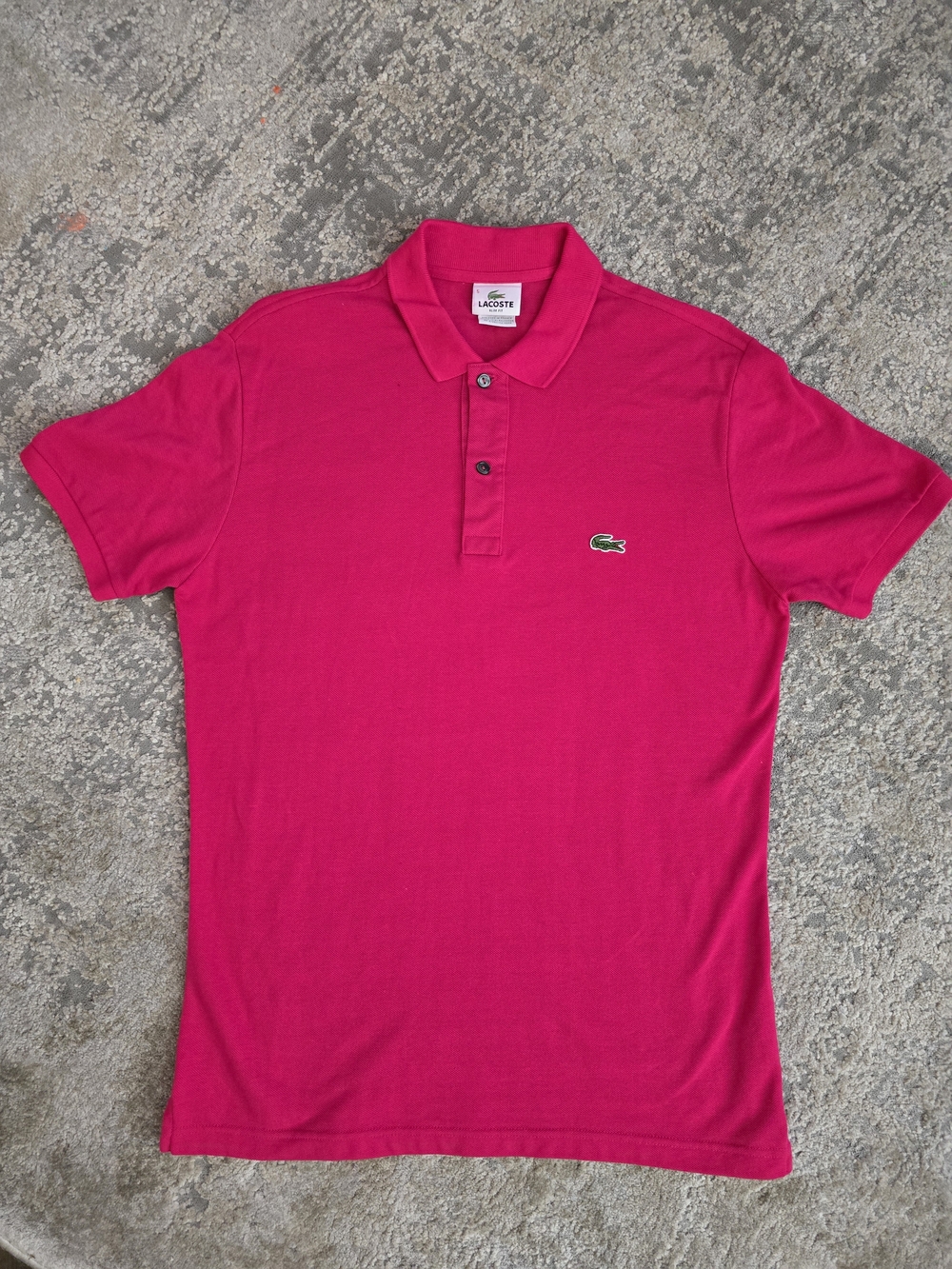 Lacoste Men’s Pink Classic Piqué Polo Shirt